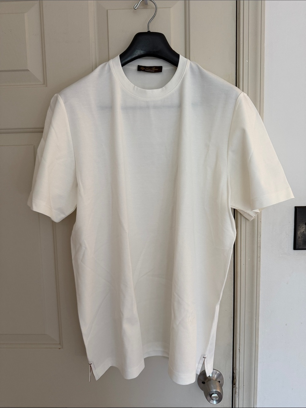 Loro Piana White Short-Sleeve Crewneck Tee